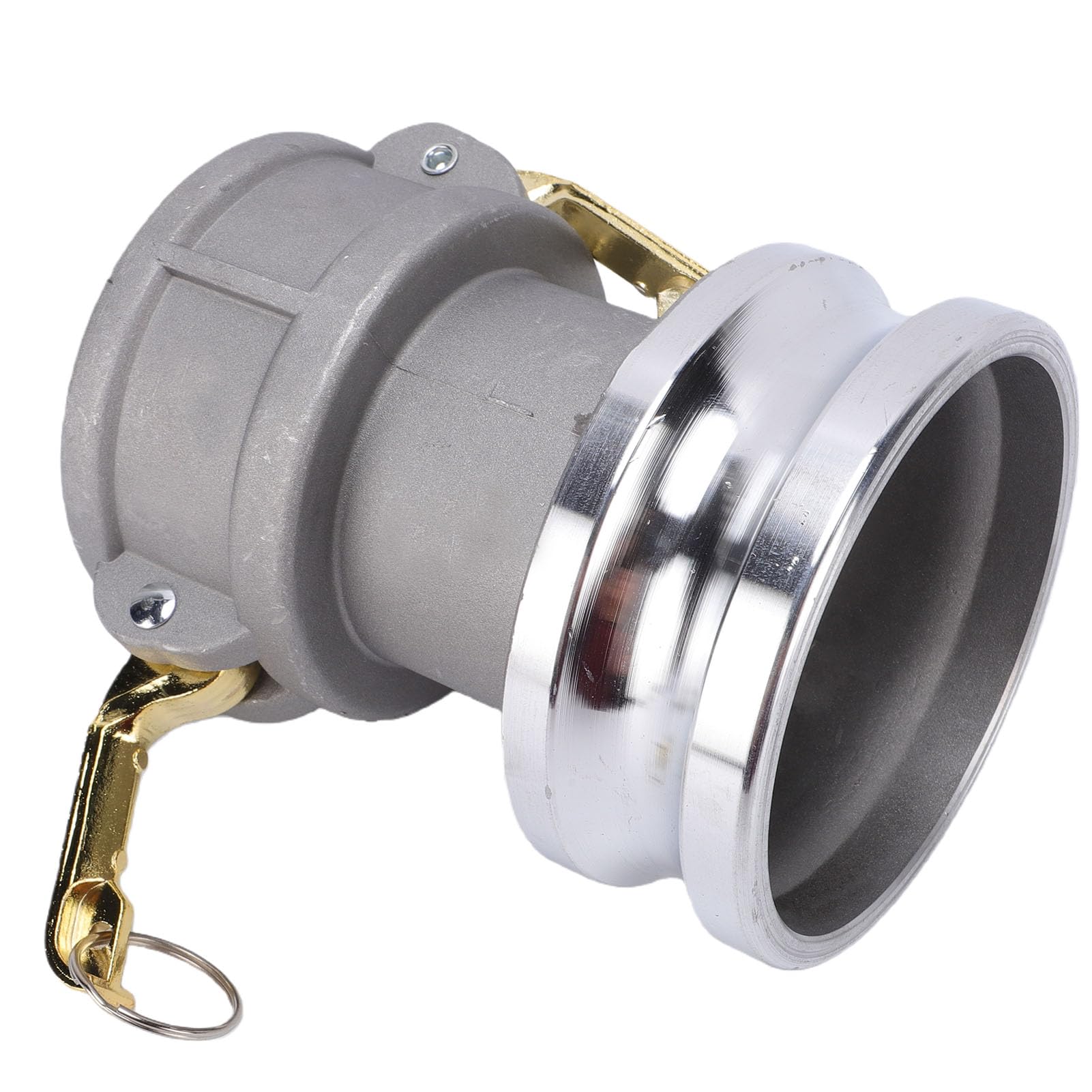 Raccordo per Tubo Camlock DA 3 Pollici Femmina X 4 Pollici Maschio Camlock Accoppiamento per Trasferimento Acqua Olio, Materiale in Ottone Resistente e Acciaio Inossidabile