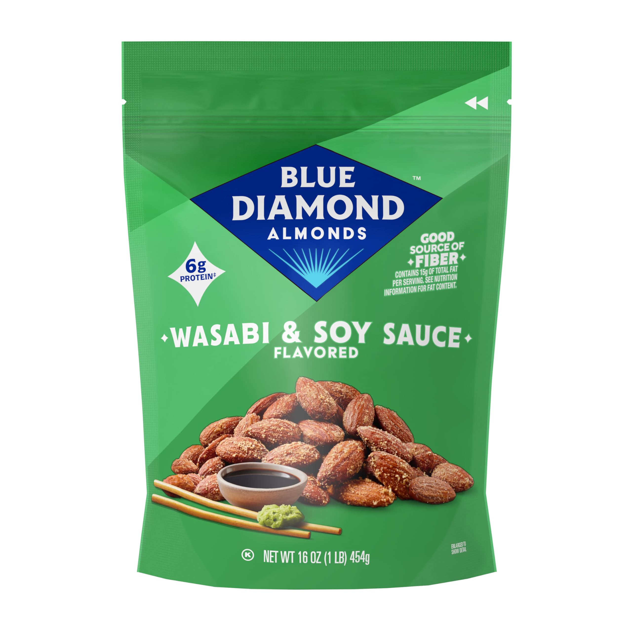 Wen Sweet Almond Mint 480mL2本 Blue Diamond Almonds, Bold Wasabi & Soy Sauce, 16 Ounce : Amazon