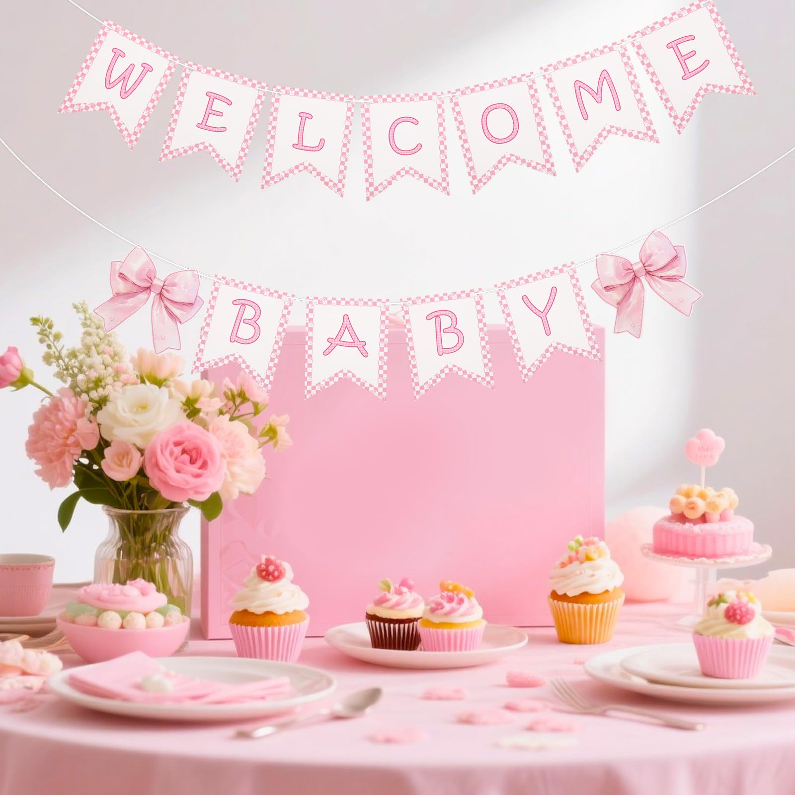 BOXOB 2pcs Welcome Baby Banner - Image 3