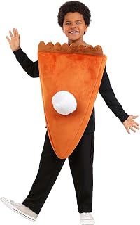 Kids Pumpkin Pie Costume Tunic with Whipped Cream Topping Thanksgiving Halloween Food Slice Outfit