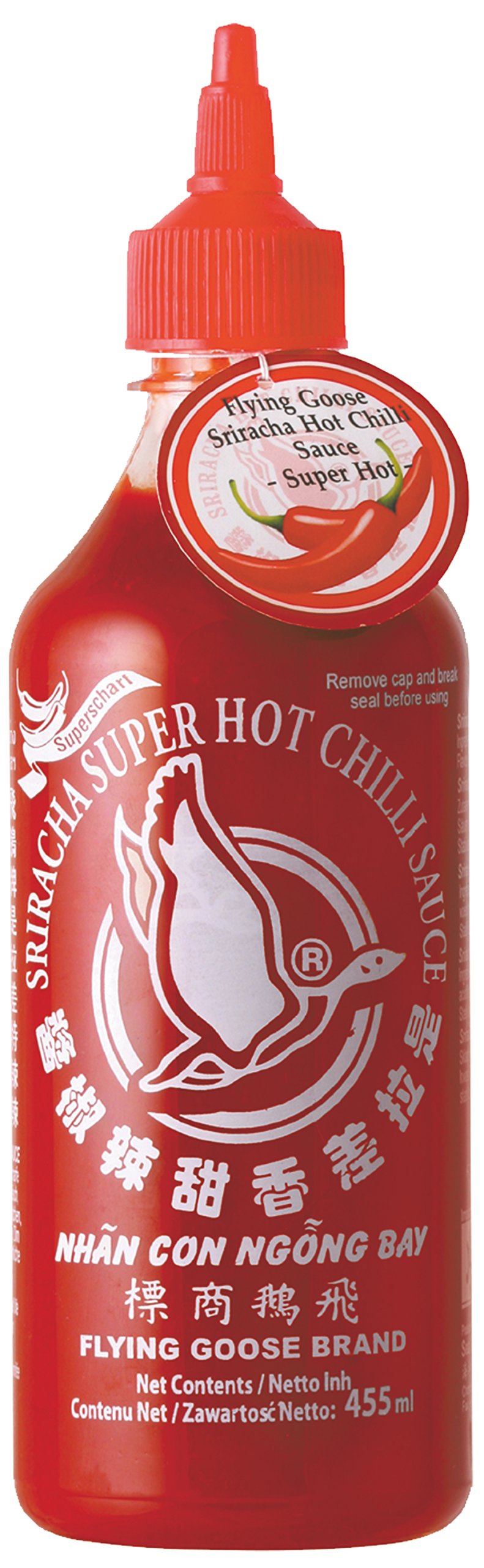 Flying Goose Chili Sauce Sriracha Extra Picante Pack de 12 (12 x 455 ml)
