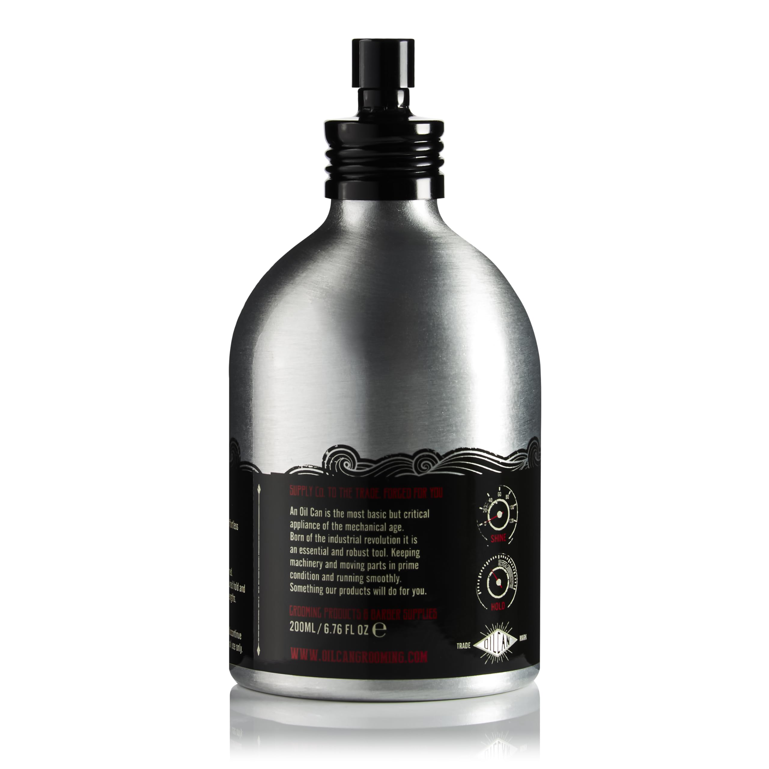 Oil Can Grooming Benchmark Spray z solą morską - spray do teksturowania dla objętości, matowy i lekki chwyt - wstępna stylizacja i efekt "powrotu z plaży" - 200 ml