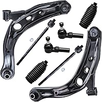 Vista 766 de Detroit Axle - Kit de suspensión frontal de 8 piezas para Dodge Journey 2009-2015, 2 brazos de control inferiores, 2 rótulas, 2 varillas