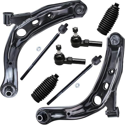 Miniatura 759 de Detroit Axle - Kit de brazos de control de extremo delantero RWD para Dodge Ram 03-06 2500 3500, 2 brazos de control superior con rótula 2 varillas