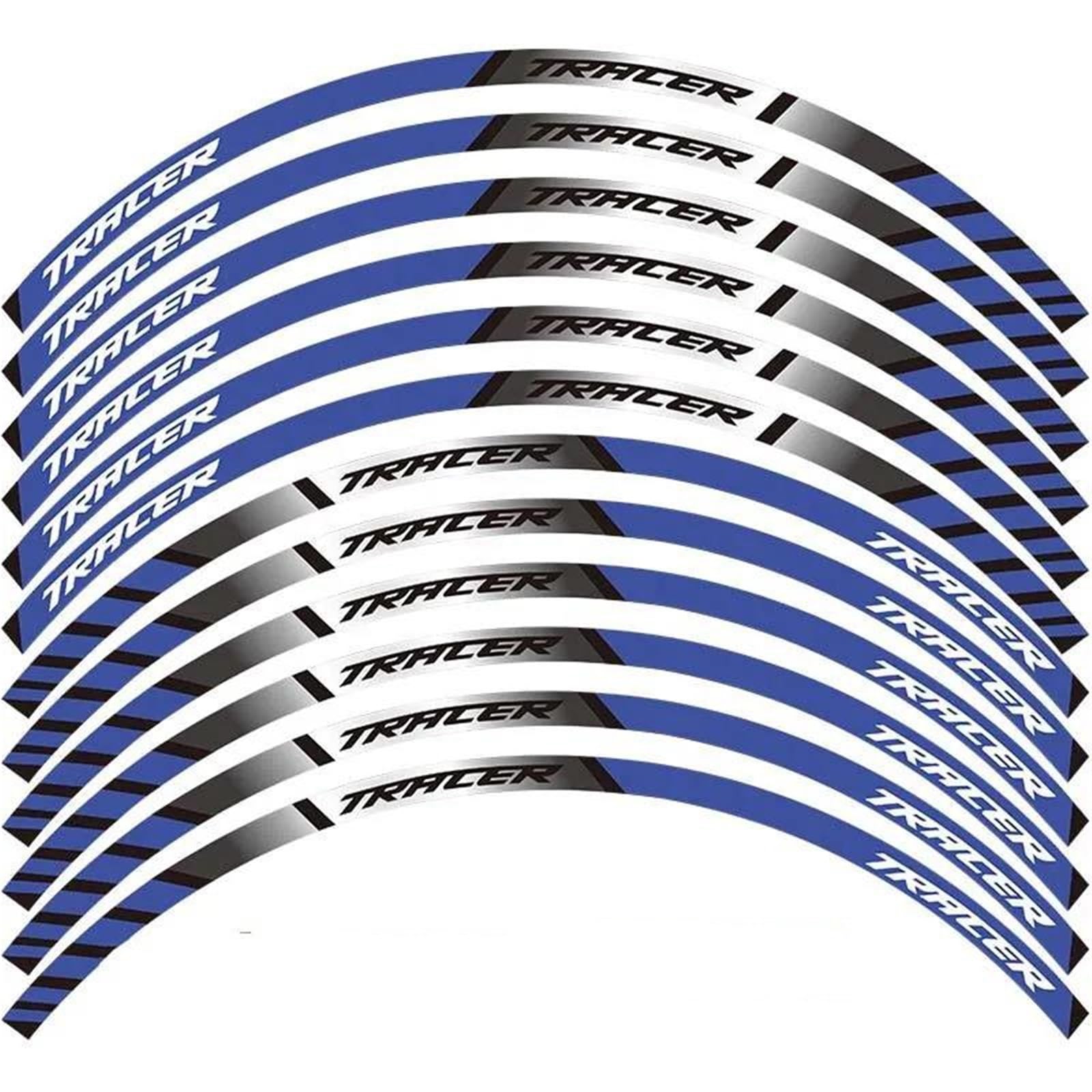 Motorcycle Stripes Reflective Rim Stickers for Yamaha for Tracer 700 900 850 for MT07 for MT09(Style 4)