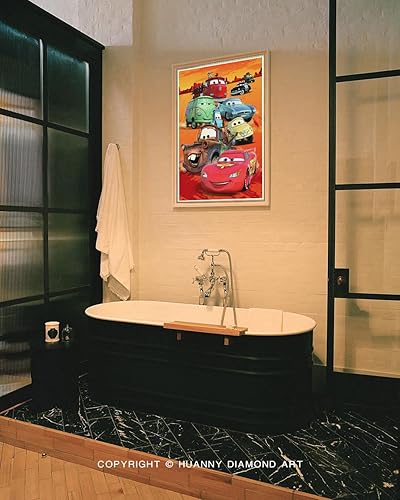 Miniatura 2 de HUANNY 5D Diamond Painting Diamond Art Ktis, kit de bordado de diamantes de imitación de cristal de taladro completo para principiantes