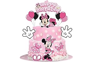 Minnie Mouse Edible Cake Decoration Set of 9