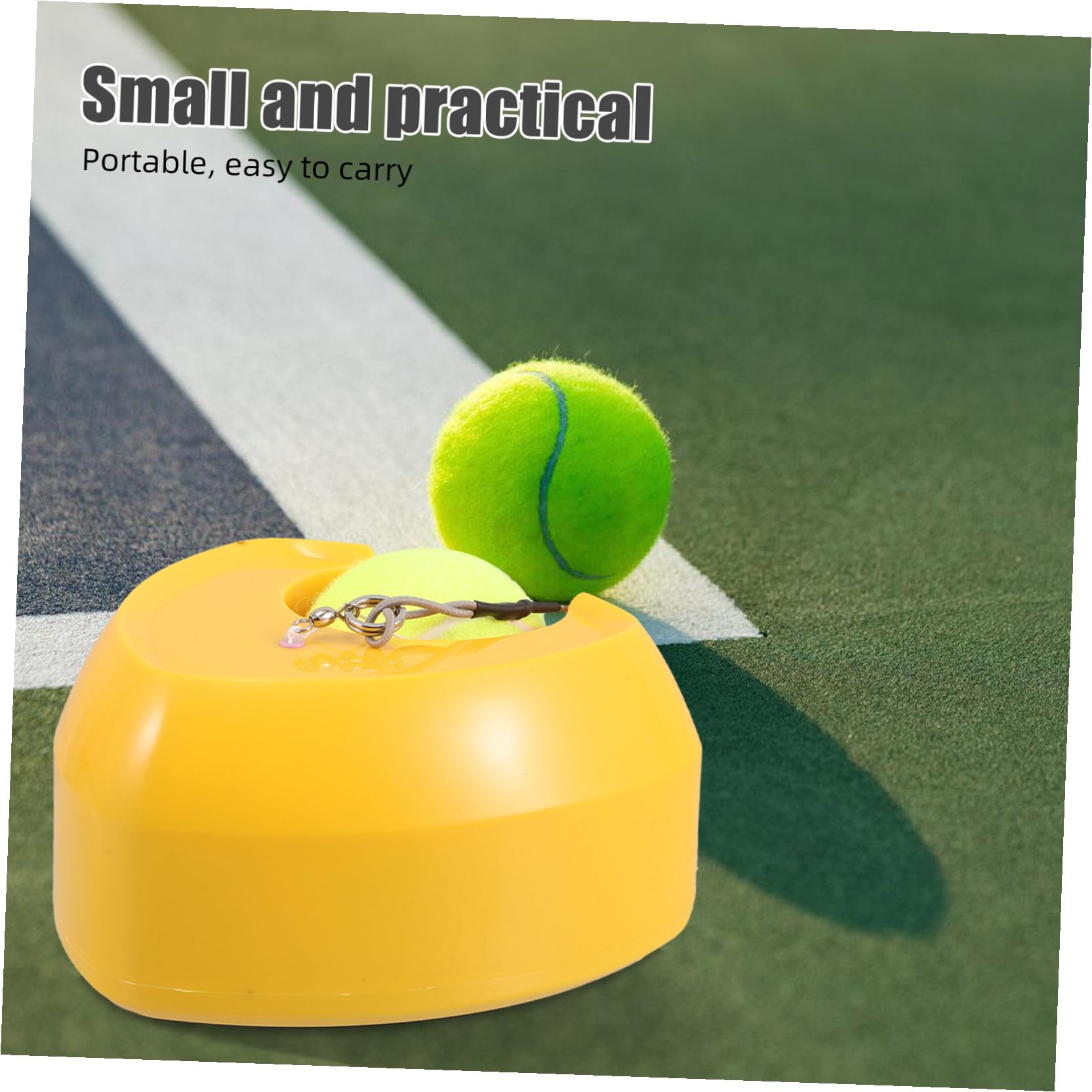 TOYANDONA Base De Entrenamiento De Tenis con Reboteador De Pelota Herramienta De Autoentrenamiento Portátil para Práctica De Tenis Casa o Patio