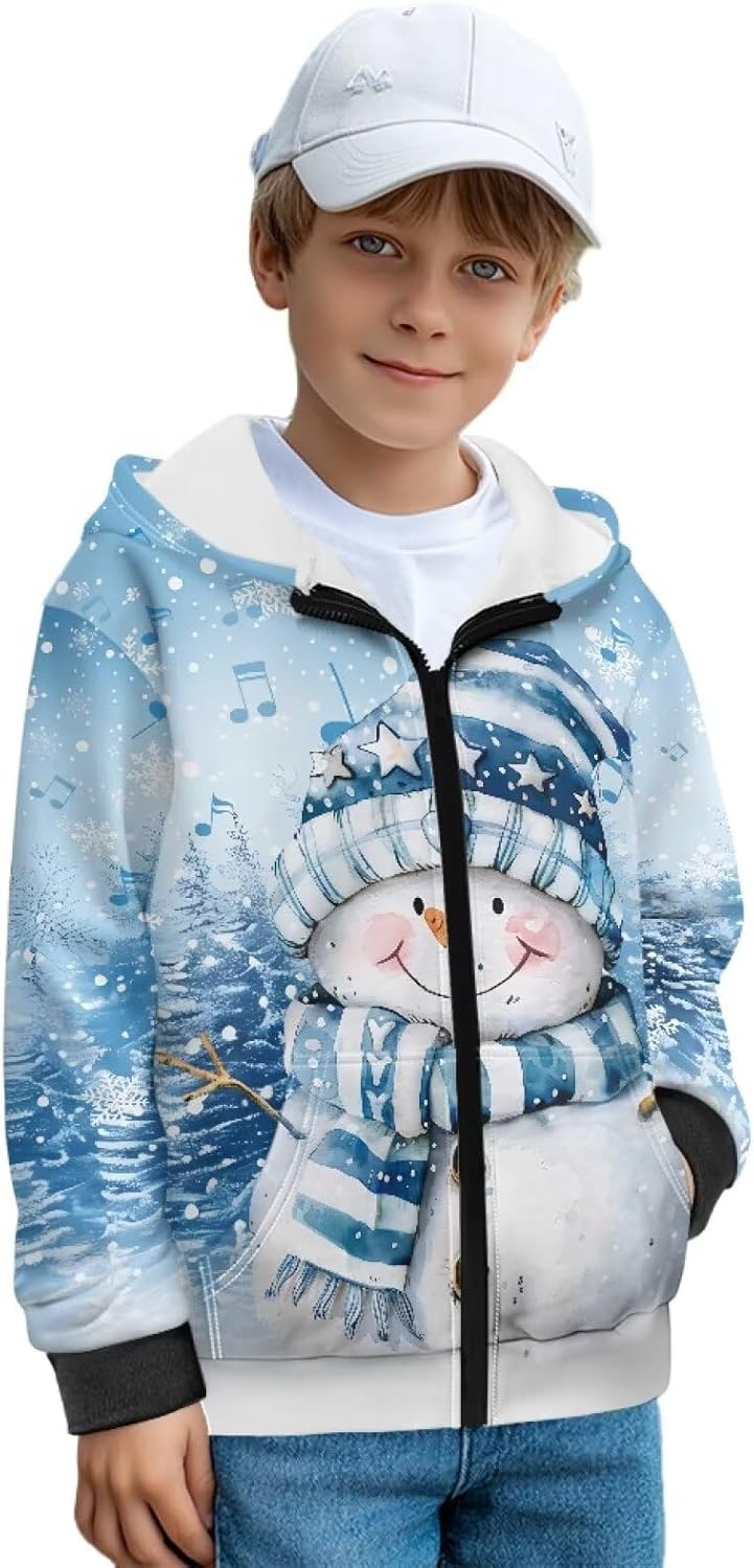 Pensura Zip-Up Hooded Hoodie with Pockets Long Sleeve Sweatshirts Jacket Fall Winter Clothes