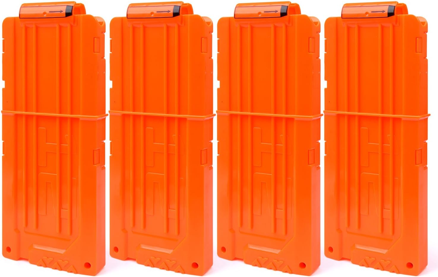 Soft Bullet 4pcs Clips 12 Bullets Dart Gun Clips Magazine Clip for Nerf Toy Dart Gun