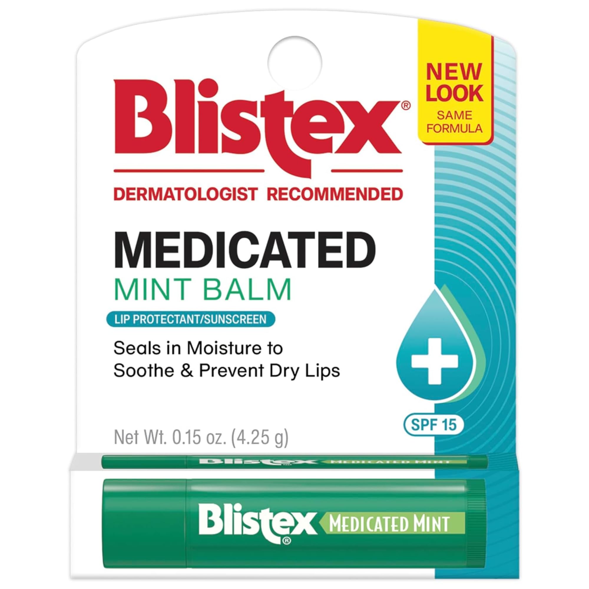 Blistex Medicated Mint Lip Balm, 0.15 Oz : Lip Balms And Moisturizers : Beauty & Personal Care — beauty deal on Shopping With Noya