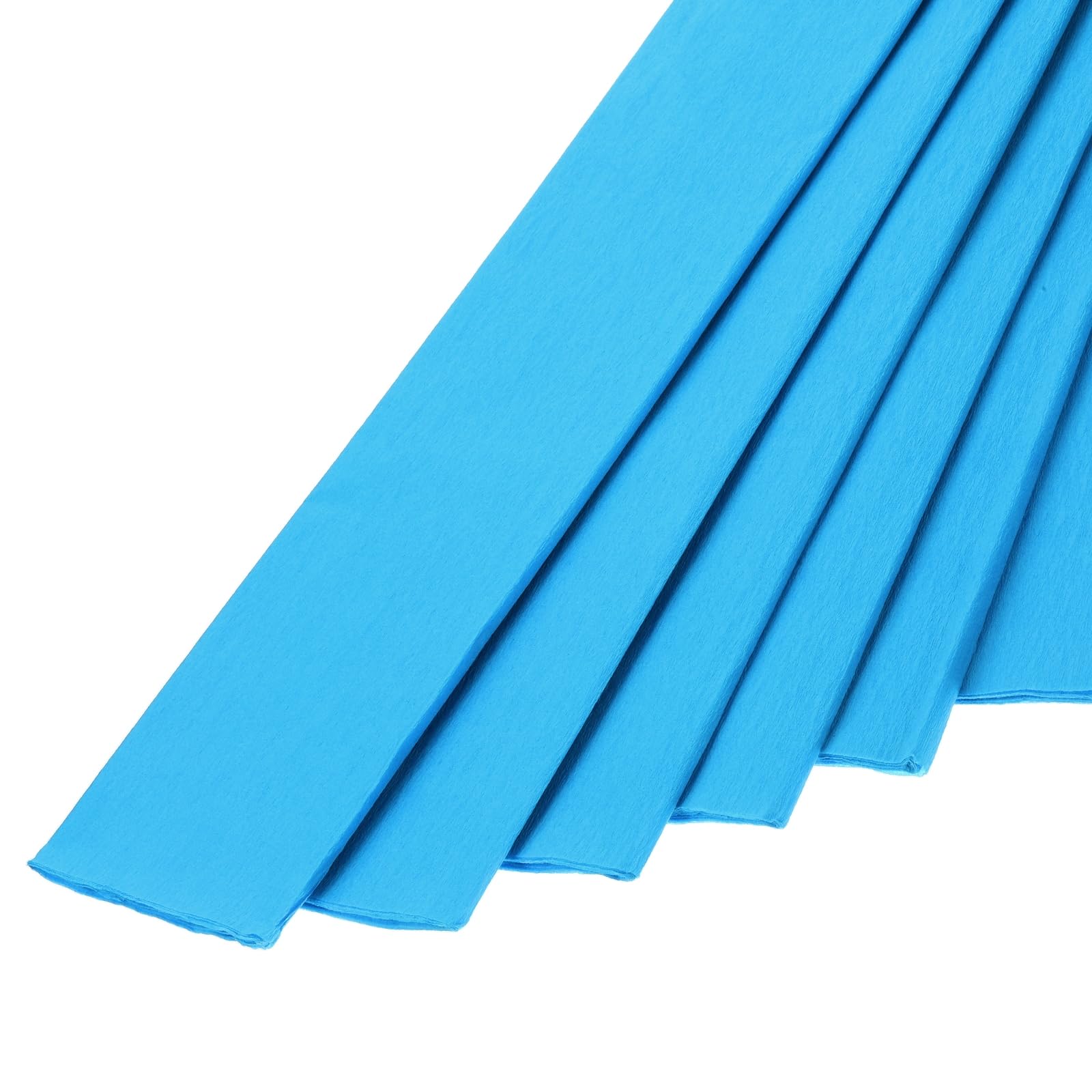 MECCANIXITY 10Pcs Crepe Paper Roll Crepe Paper Decoration 3.1ft Long 2 Inch Wide for Wedding Ceremony Various Festivals Decoration, Sky Blue