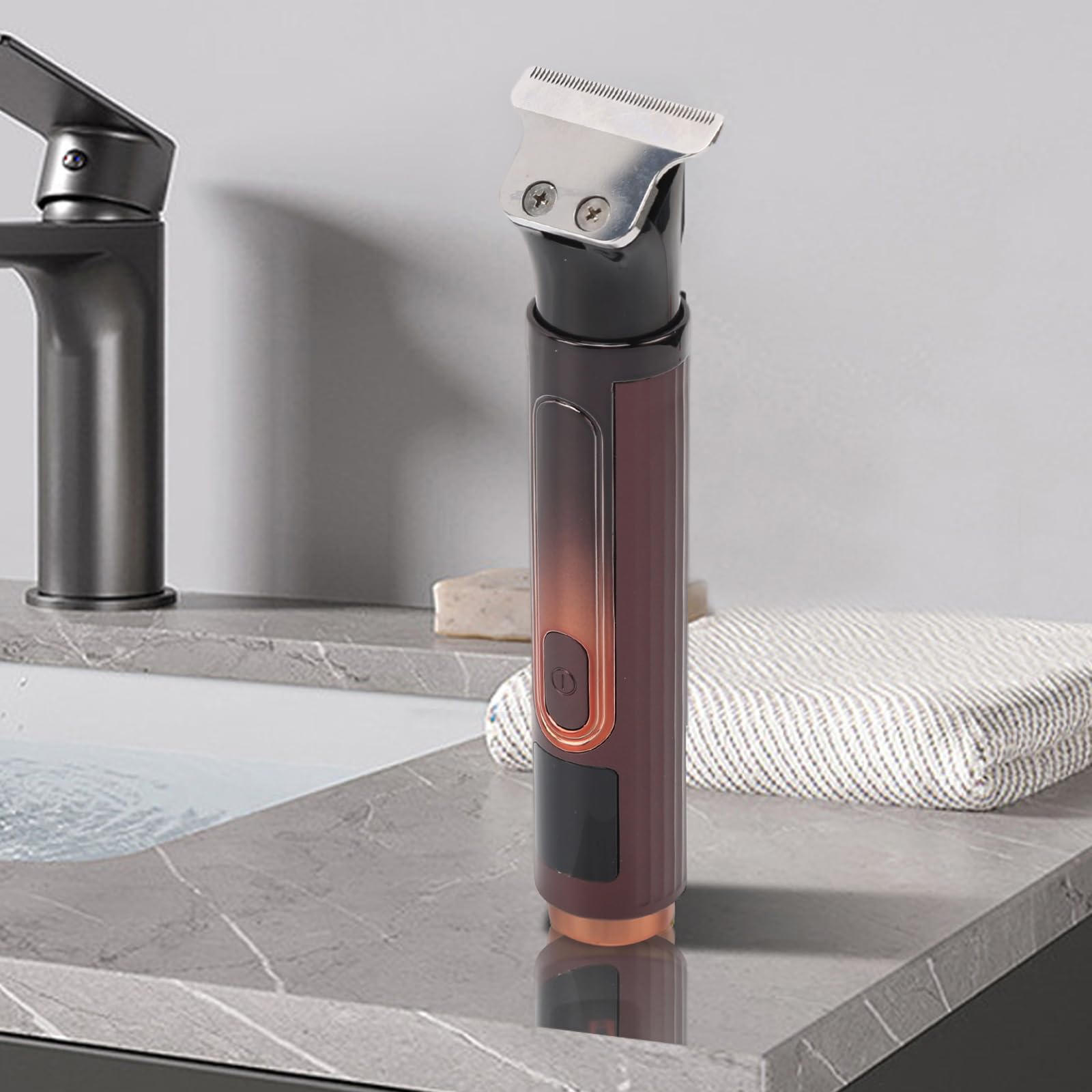 Rasoi da uomo 4 in 1 con manico di estensione | Rasoio elettrico senza fili impermeabile per capelli, barba, palla, inguine, peli pubici, rasatura liscia