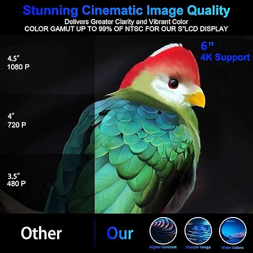 Miniatura 3 de Proyector para exteriores 4K con WiFi y Bluetooth, proyector de video XNoogo 1000 ANSI, pantalla de 450 pulgadas, proyector de película 4k