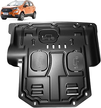 Front Engine Splash Shield Fit for Ford EcoSport 2018-2022 Engine Case Guards Suitable for Ford EcoSport 2018-2022 Under Engine Cover Mud Flaps Directly Replace Original