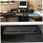 Porte-clés sous le bureau, Portable ABS Porte-clés coulissants ergonomiques sous le bureau Tirage pour le bureau et la maison