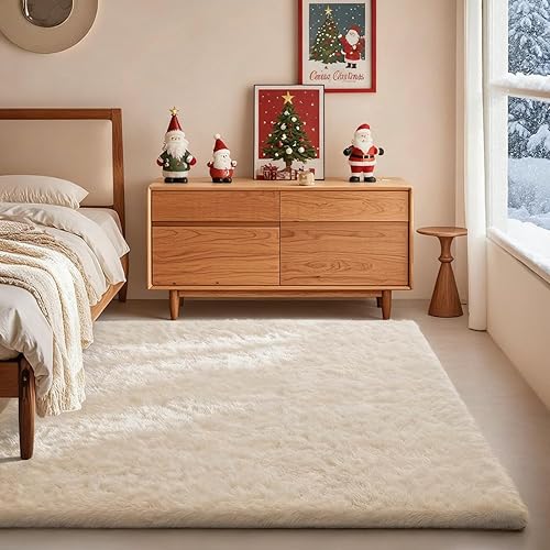 Ophanie Area Rugs for Living Room Bedroom, Upgrade Non-Slip Fluffy