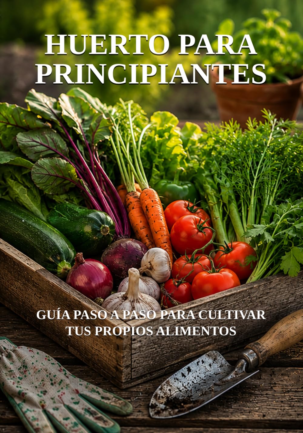 Huerto Para Principiantes: Guía Paso a Paso para Cultivar tus Propios Alimentos (Biblioteca de Jardinería Práctica)