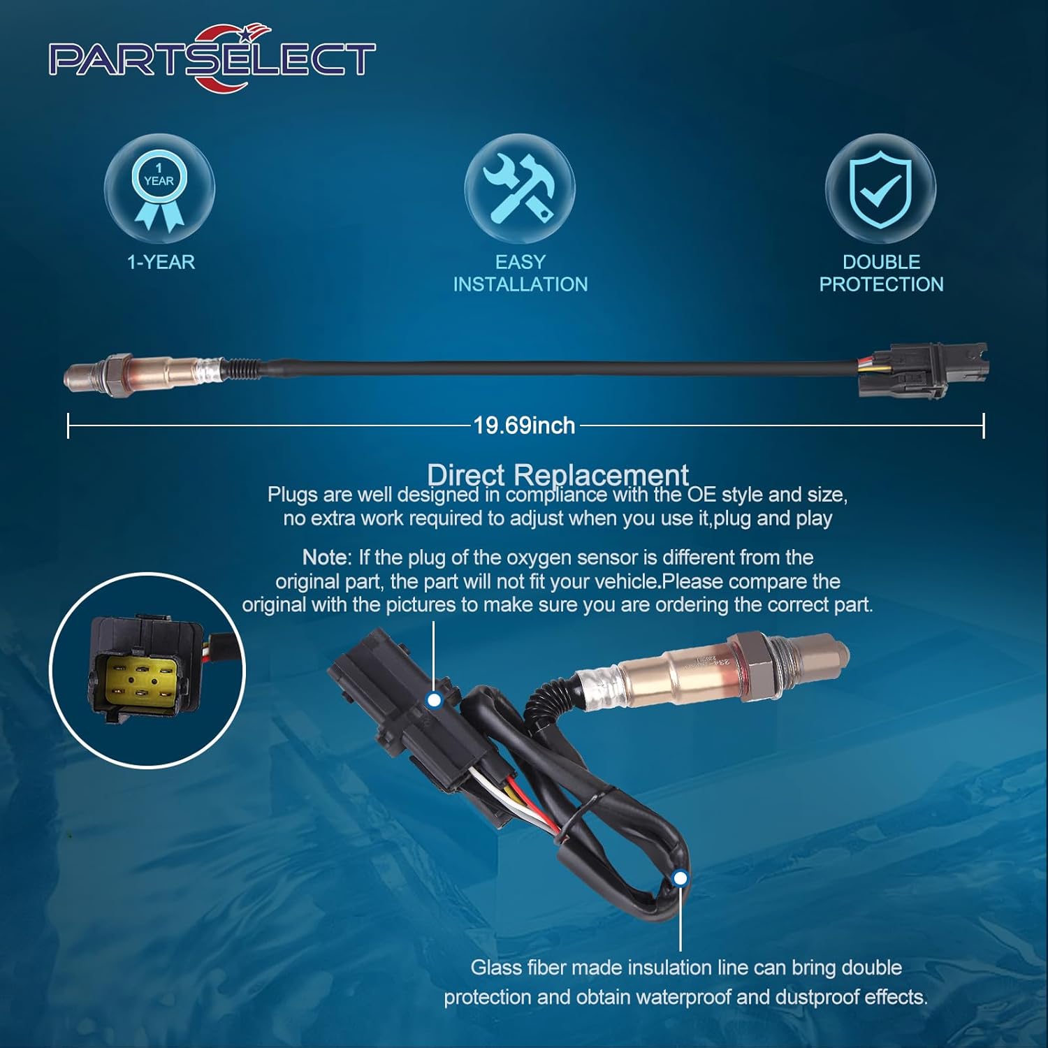 Upstream O2 Oxygen Sensor 234-5060 Replacement for Nissan Altima Frontier Maxima Quest 350Z for Infiniti M35 M45 Q45 QX56