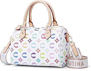 Crossbody Top Handle Handbags Small Boston Bag for Women Classic Bucket Bag