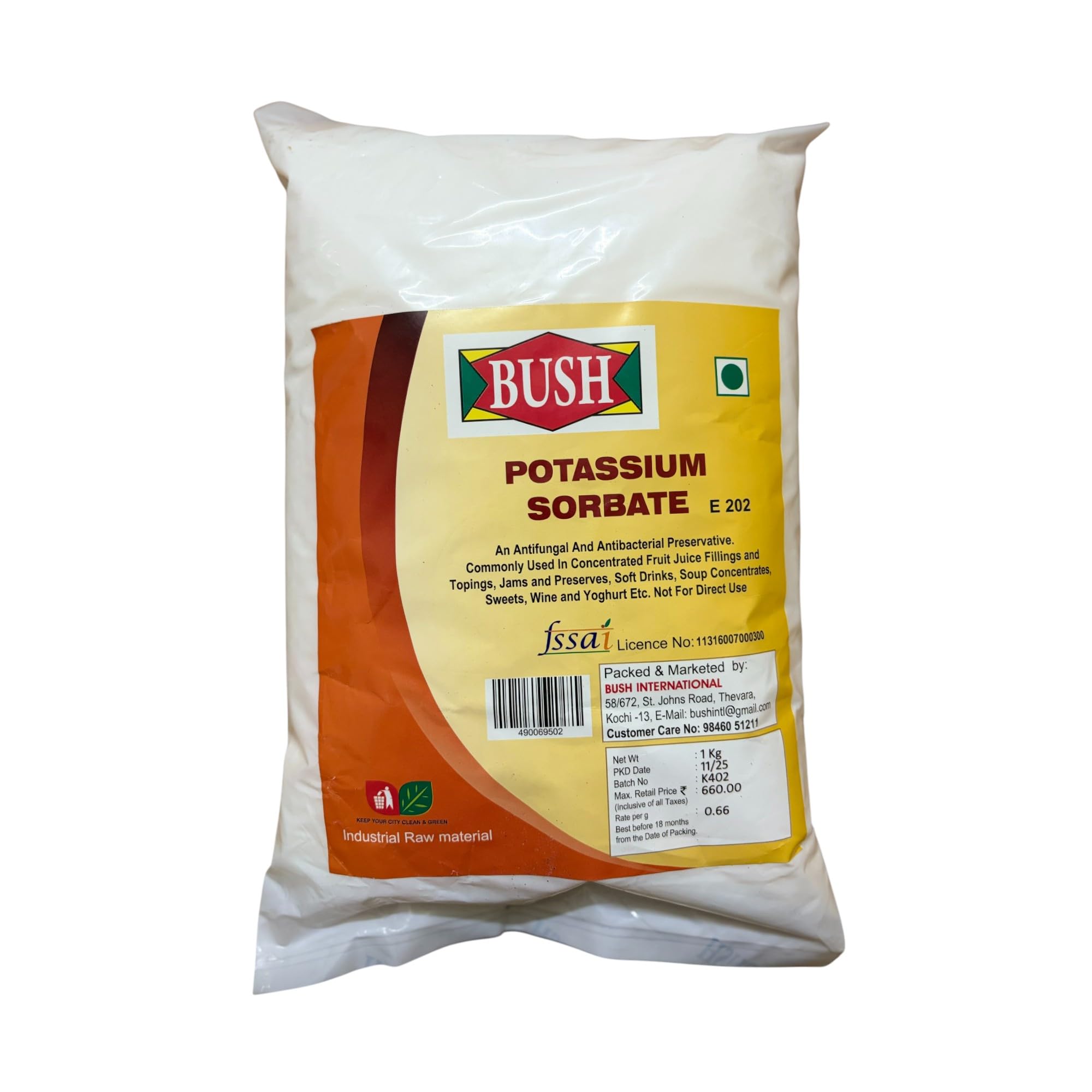 Bush Potassium Sorbate 1kg | Food Grade Preservative for Cakes, Sauces, Icing & Fruit Juices-image-49