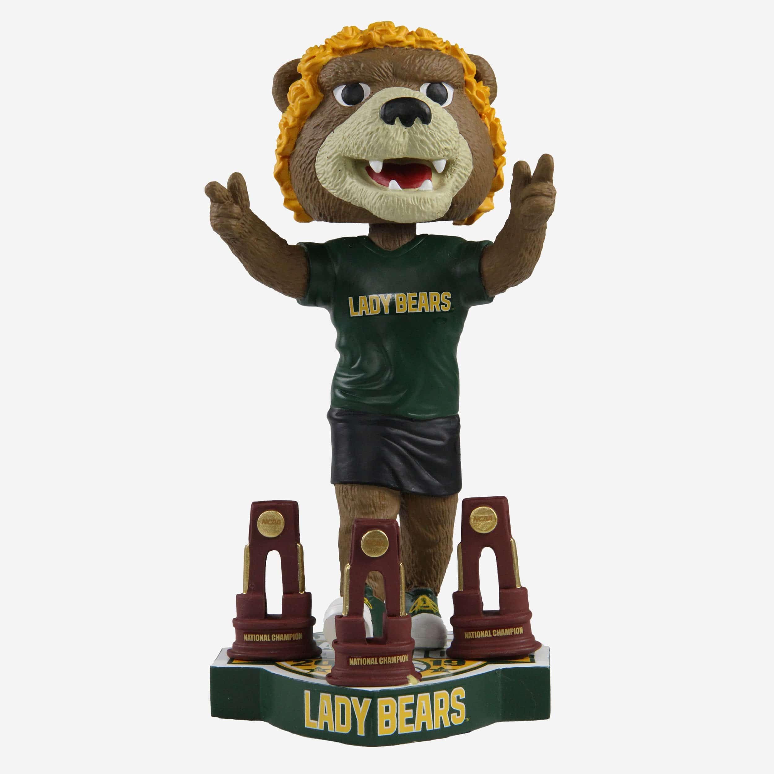 FOCO Marigold Baylor Women's Basketball 3X National Champions Bobblehead NCAA