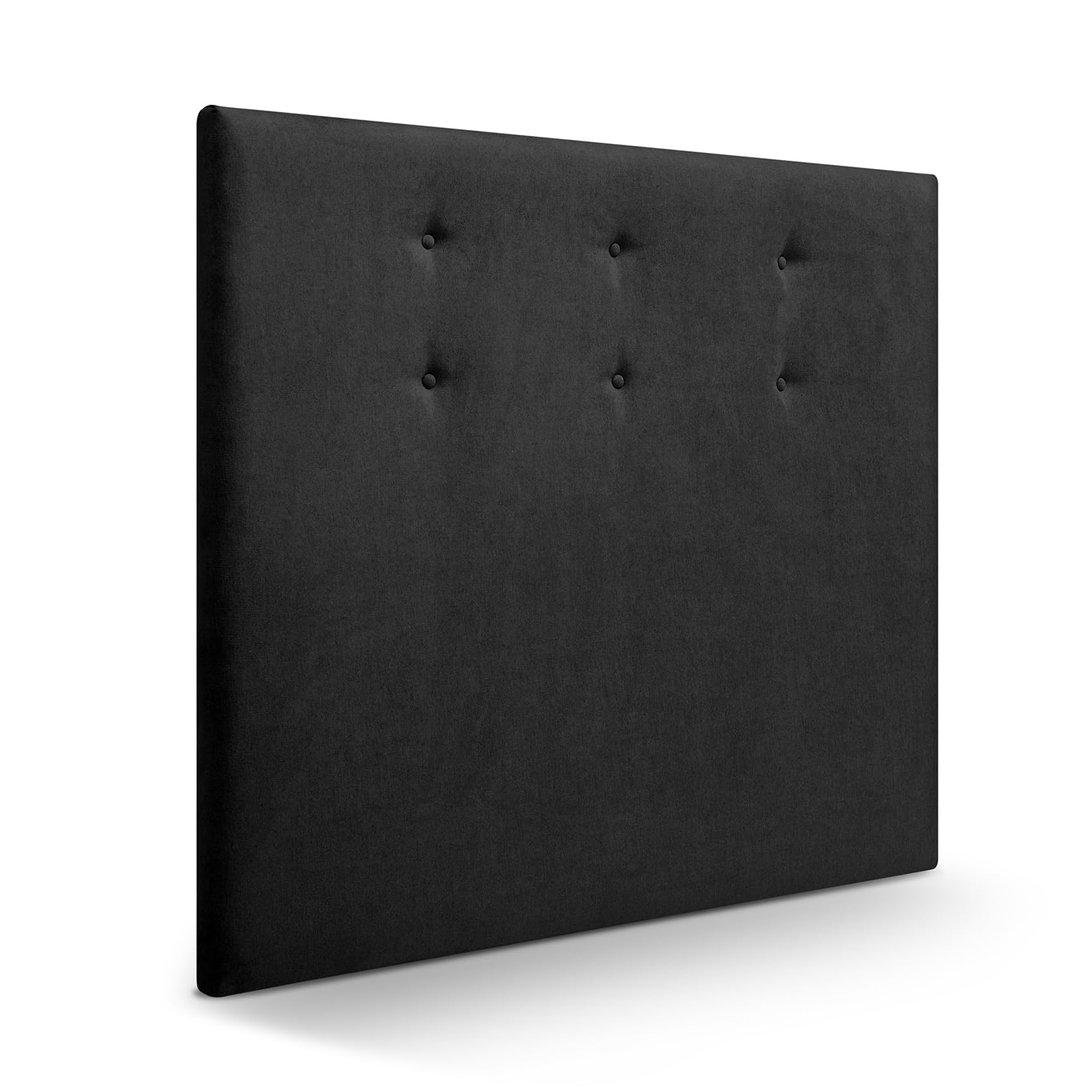 SUENOSZZZ-ESPECIALISTAS DEL DESCANSO Cabecero de Cama Bruselas tapizado en Tela para Camas de 140 (150 x 120 cm) Tela Negro