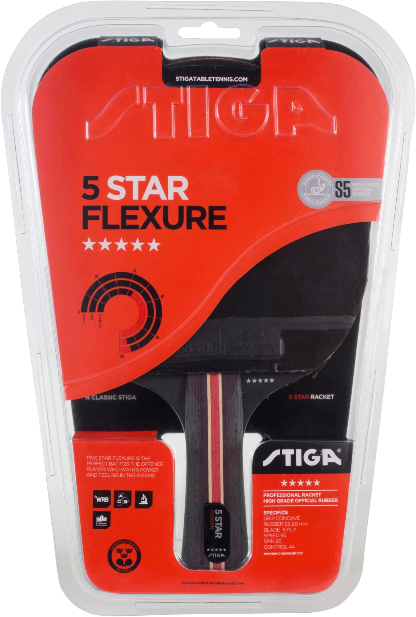 Flexure 5-Star Table Tennis Bat