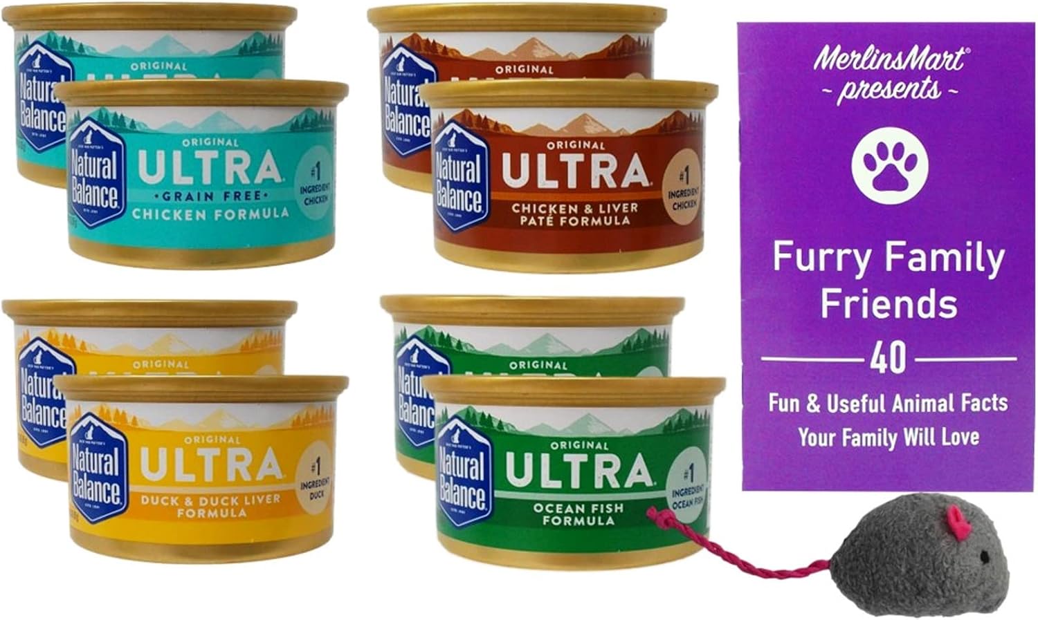 Natural Balance Ultra Grain Free Cat Food 4 Flavor 8 Can