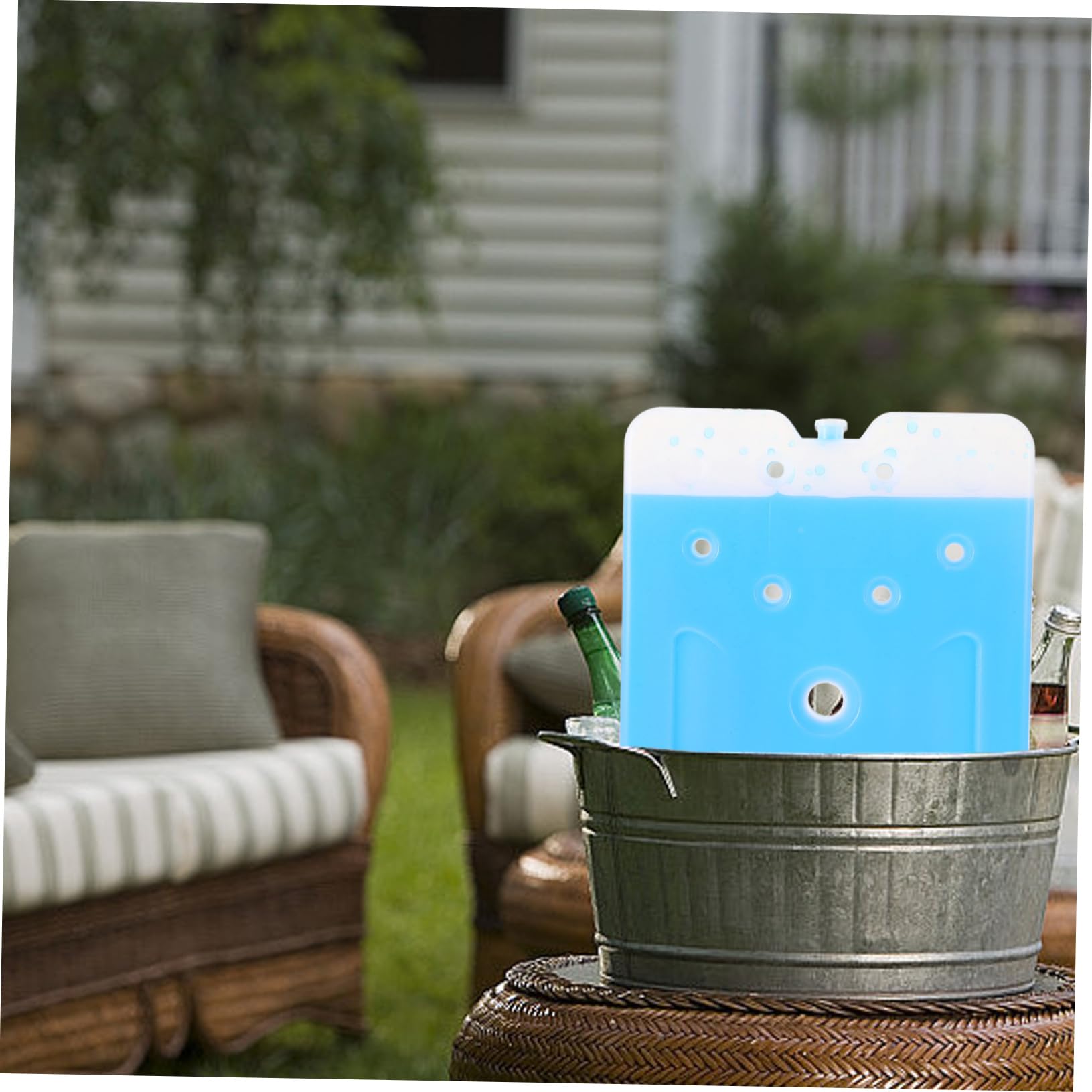 KOMBIUDA Packs de Glace Réutilisables Fête été 1500ml PE pour Camping