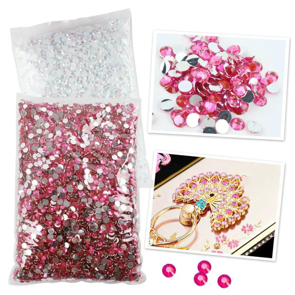 Dimensioni 2 mm, 3,0 mm, 4,0 mm, 5 mm, 6 mm Confezione grande Resina Strass non hotfix all'ingrosso Cristalli piatti Unghie fai da te Glitter Pietra Cтразы - verde scuro - 4,0 mm 5000 pezzi