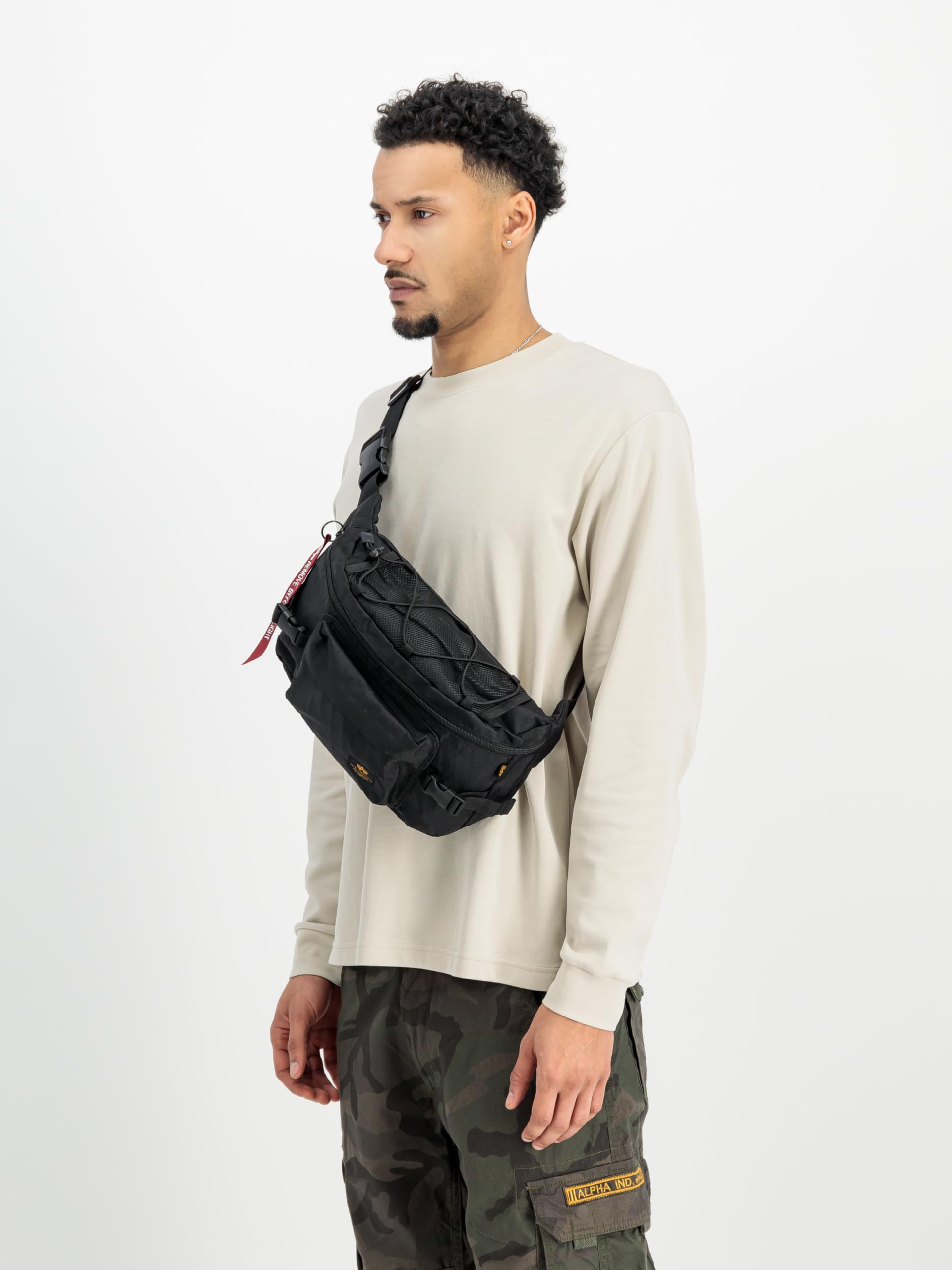 Alpha Industries Uniseks Combat 8L Torba na biodra Black