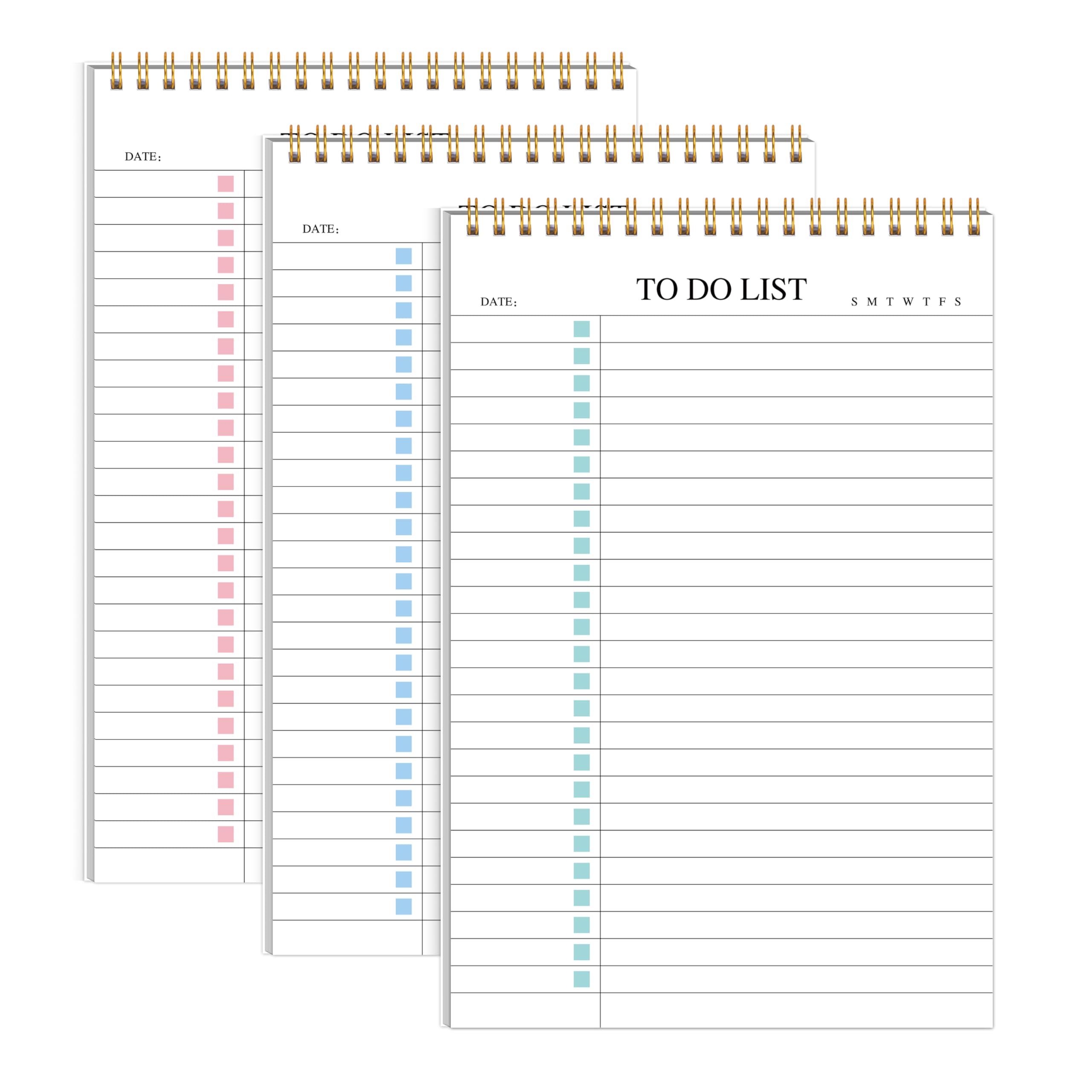 to Do List Notepad 3pcs/Set, Daily Planner, 5.5"x8.3" — image 1