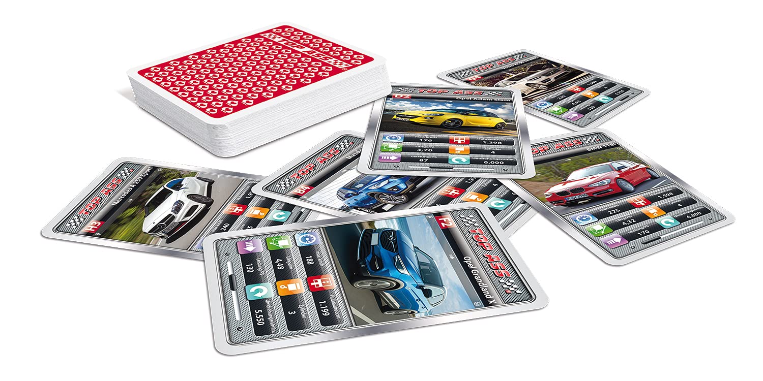 Jeu De Cartes Top Ass Quartet Formule 1 – 32 Cartes – 2 à 4 Joueurs – 6 Ans+ – 10-15 Min – Cadeau Fan