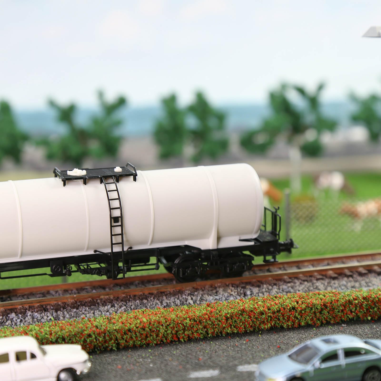Evemodel 1 jeu de piste H0 1:87 - Modèle non moulu - Train - Camion à chaudière - Accessoires adhésifs