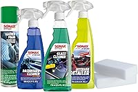 Vista 1 de SONAX Kit de interior de automóvil premium Juego completo de limpieza interior de 5 piezas Limpiador de salpicaderos, espuma de cuero, limpiador