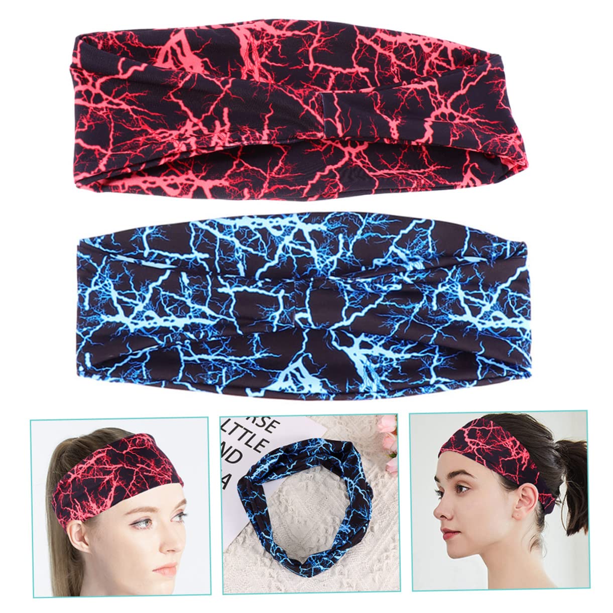 BESPORTBLE 10pezzi Fasce Per Sportive Elastiche e Traspiranti Accessori Per Allenamento e Yoga Comfort e Design Elegante Per Attività Sportive