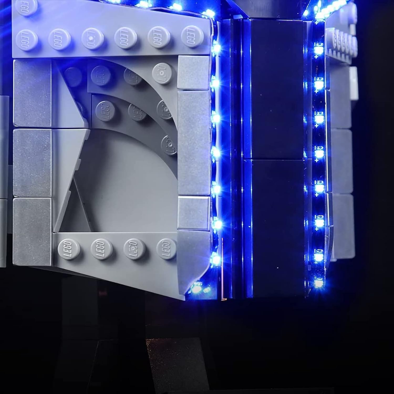 LED Lighting Kit Compatible with Lego Mandalorian Helmet 75328 Building Kit - Lights Only - Decoration LED Light Kit without Building Block Model (Light-75328)