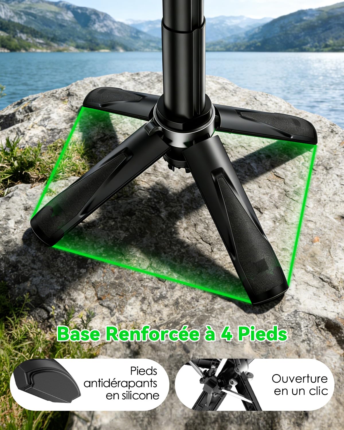 CloudValley Perche à selfie magnétique multifonction 4 en 1, mini support de téléphone portable avec télécommande amovible, compatible avec MagSafe, pour iPhone/Android, Vlog de voyage, diffusion en