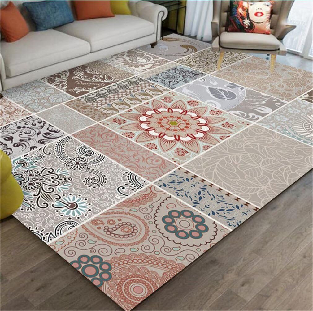 Tapis de salon antidérapant fini les glissades avec ce tapis durable