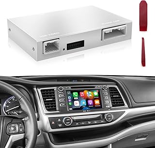 Wireless CarPlay CARABC Android Auto Adapter for Toyota Wireless CarPlay Dongle Highlander/RAV4/Tundra/Tacoma/Camry/Corolla/Avalon/Prius/CH-R/Sienna 2014-2019 with Entune2.0