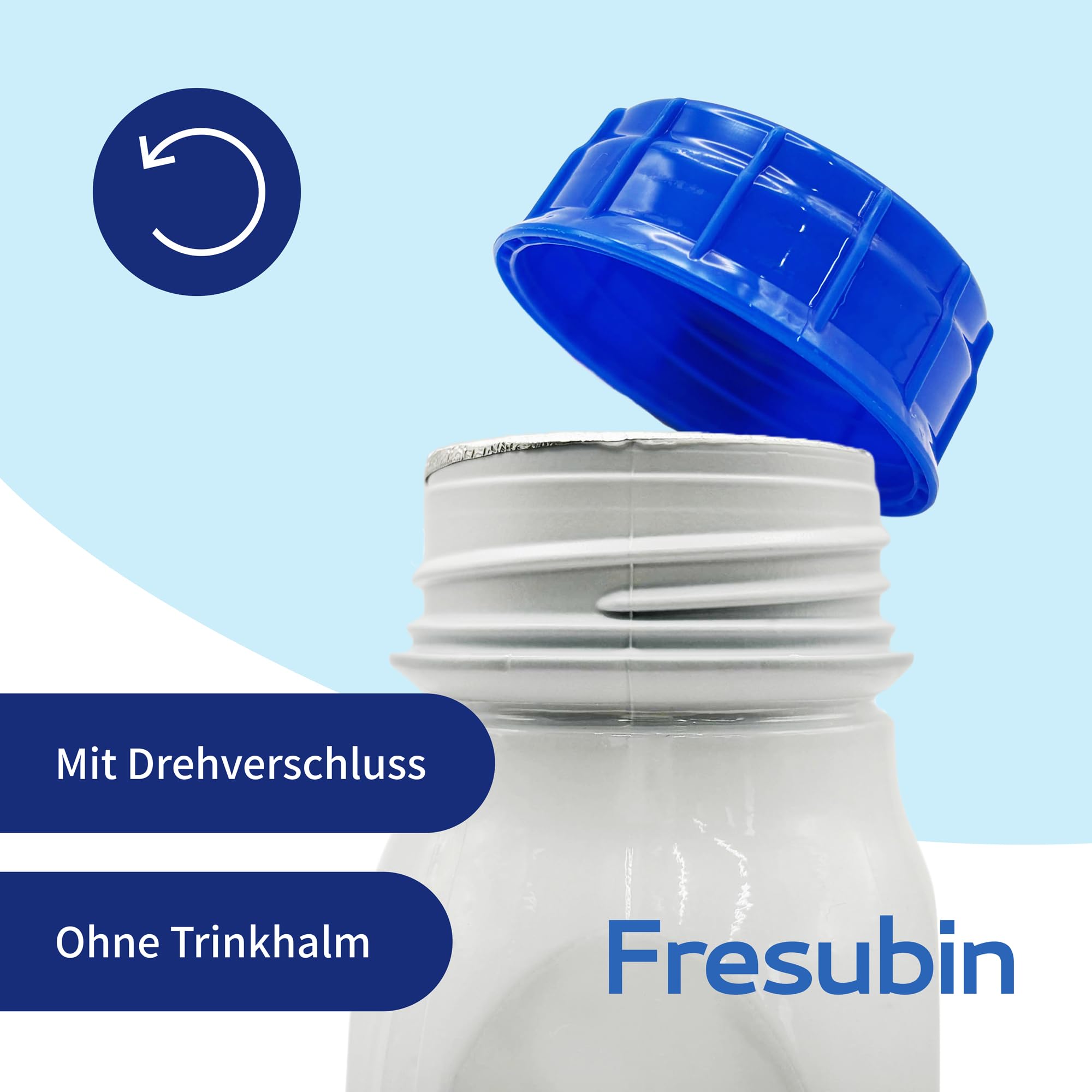 Fresubin PROTEIN ENERGY Drink Nuss 24x200ml- Hochkalorische Trinknahrung mit 20g Eiweiß von Fresenius Kabi, 300 kcal pro Flasche, glutenfrei, laktosefrei, ideal bei Mangelernährung und erhöhtem Protei