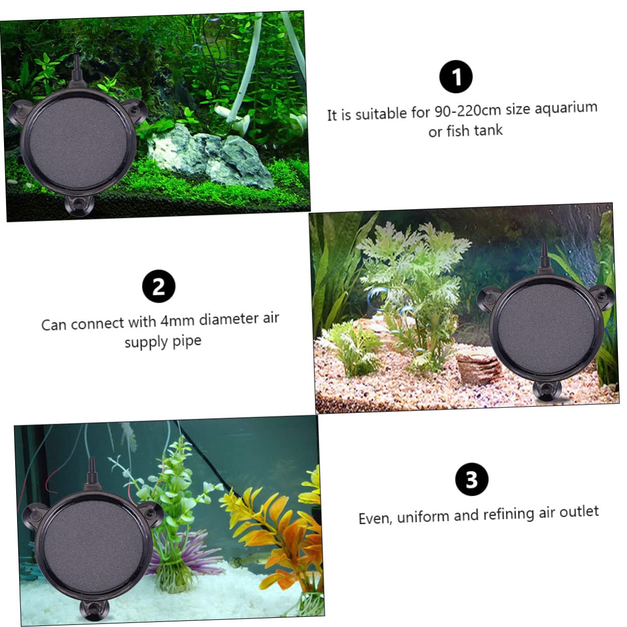 UPKOCH 4piezas Piedra Burbuja Difusor De Aire para Acuario Piedra De Oxígeno para Pecera Unidades Oxigenador Acuario