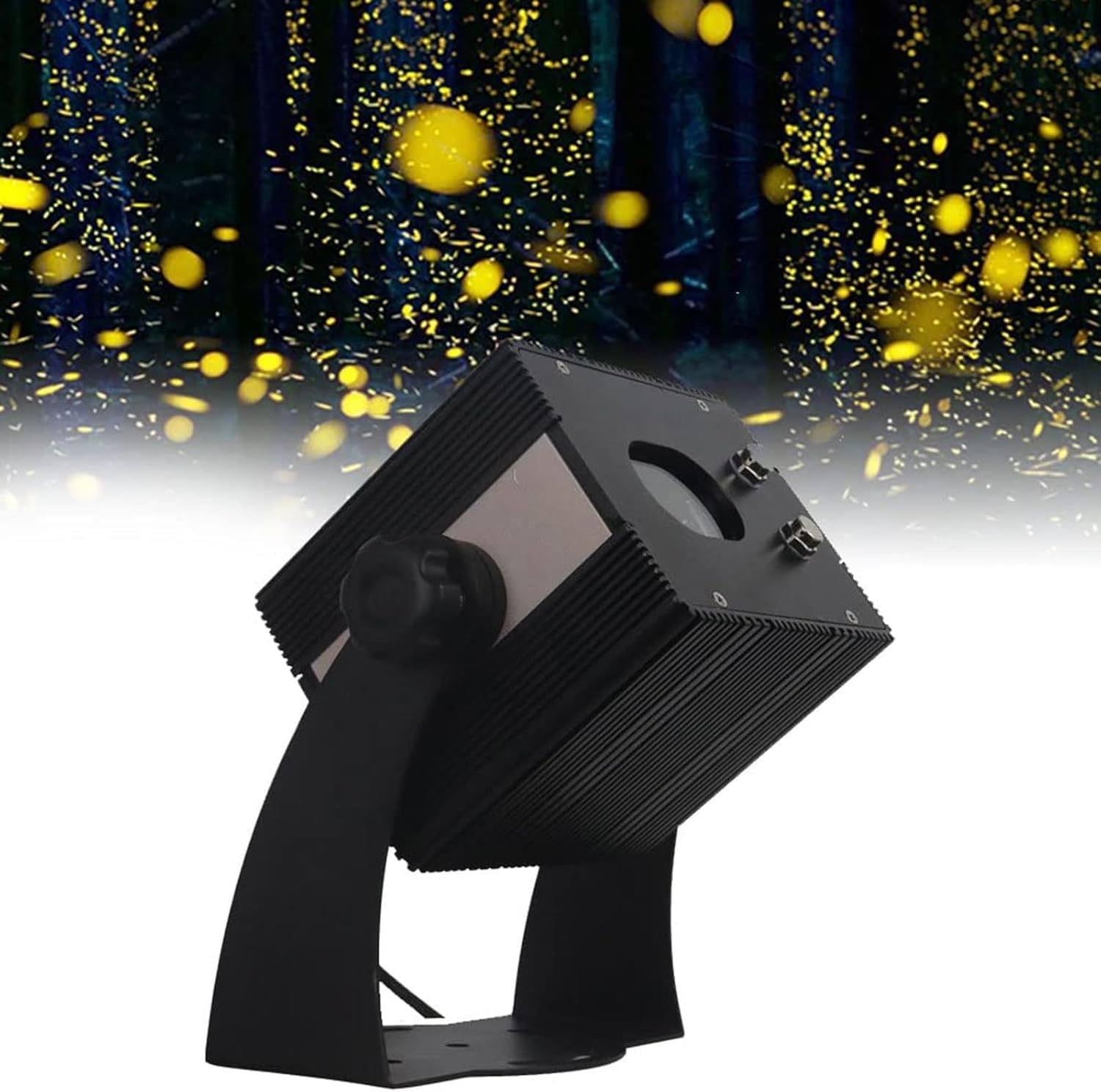 Proiettore di luci a effetto lucciole dinamico, proiettore di luci da esterno con effetto movimento, proiettore di stelle impermeabile, per feste, Halloween, Natale e decorazioni festive Yellow