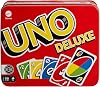 Mattel Games K0888 - UNO Deluxe in exklusiver Verpackung mit Punkteblock Sammlerdose Gesellschaftsspiel Geschenk ab 7 Jahren