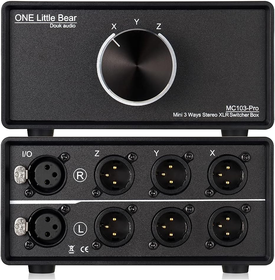 Nobsound 1IN3OUT XLR Audio Switch ; Balanced Audio Converter ; 3Way