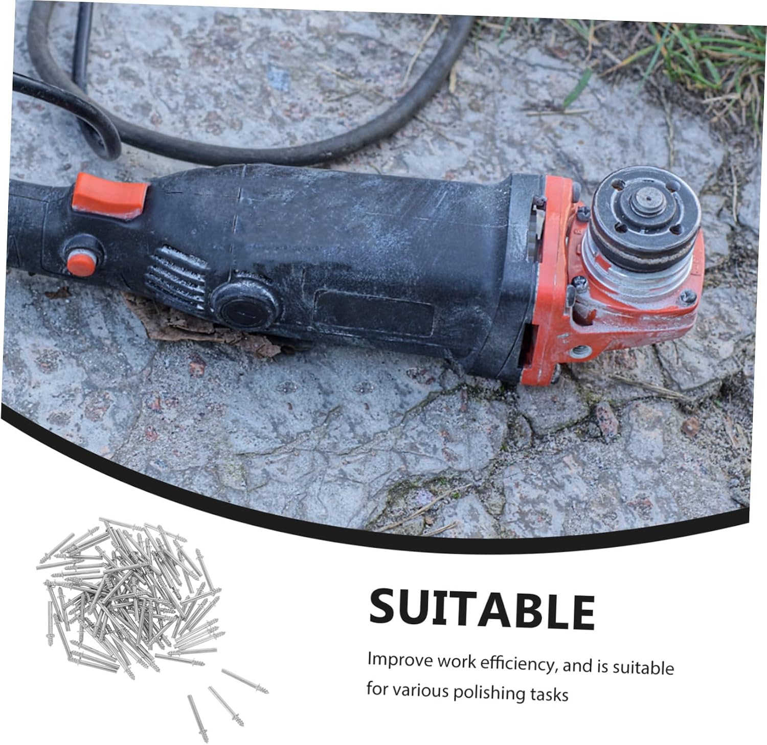 Luxshiny 100Pcs Grinder Extension Tool with Self Tapping Shaft Electric Drill Connecting Rod for Polishing and Grinding Compatible with Various Rotary Tools