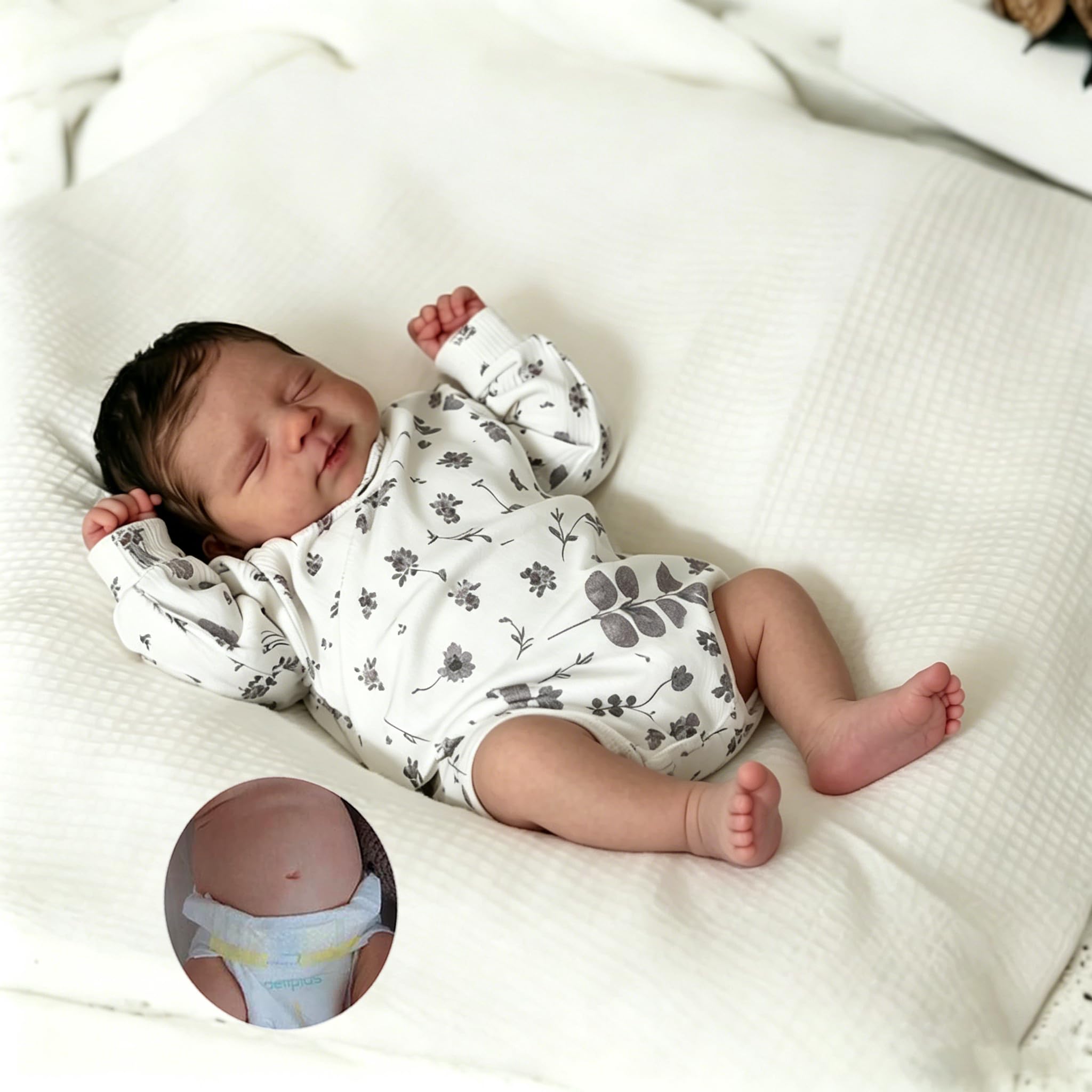 Anano Reborn Baby Dolls, Silicone Full Body Girls 18-inch Lifelike Realistic Reborn Babies Dolls Look Like Realistic Newborn Baby Doll, Real Life Premature Infants