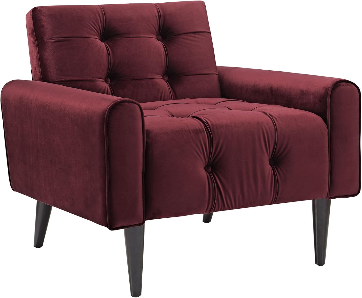 Modway EEI-2456-GRY Delve Velvet Gray, Sofa, Gray Fabric