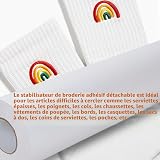New brothread Collant Auto-Adhésif Tear Away (détachable) Stabilisateur de Broderie 12"x10Yd (30.5cmx9M) Rouleau - Poids Médium pour Tissu Gratté & Cerceau Moins Broderie - 7